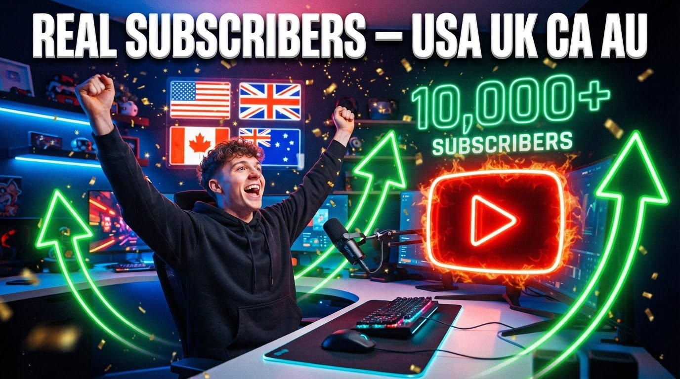 Paid Subscribers on YouTube USA, UK, Canada, Australia