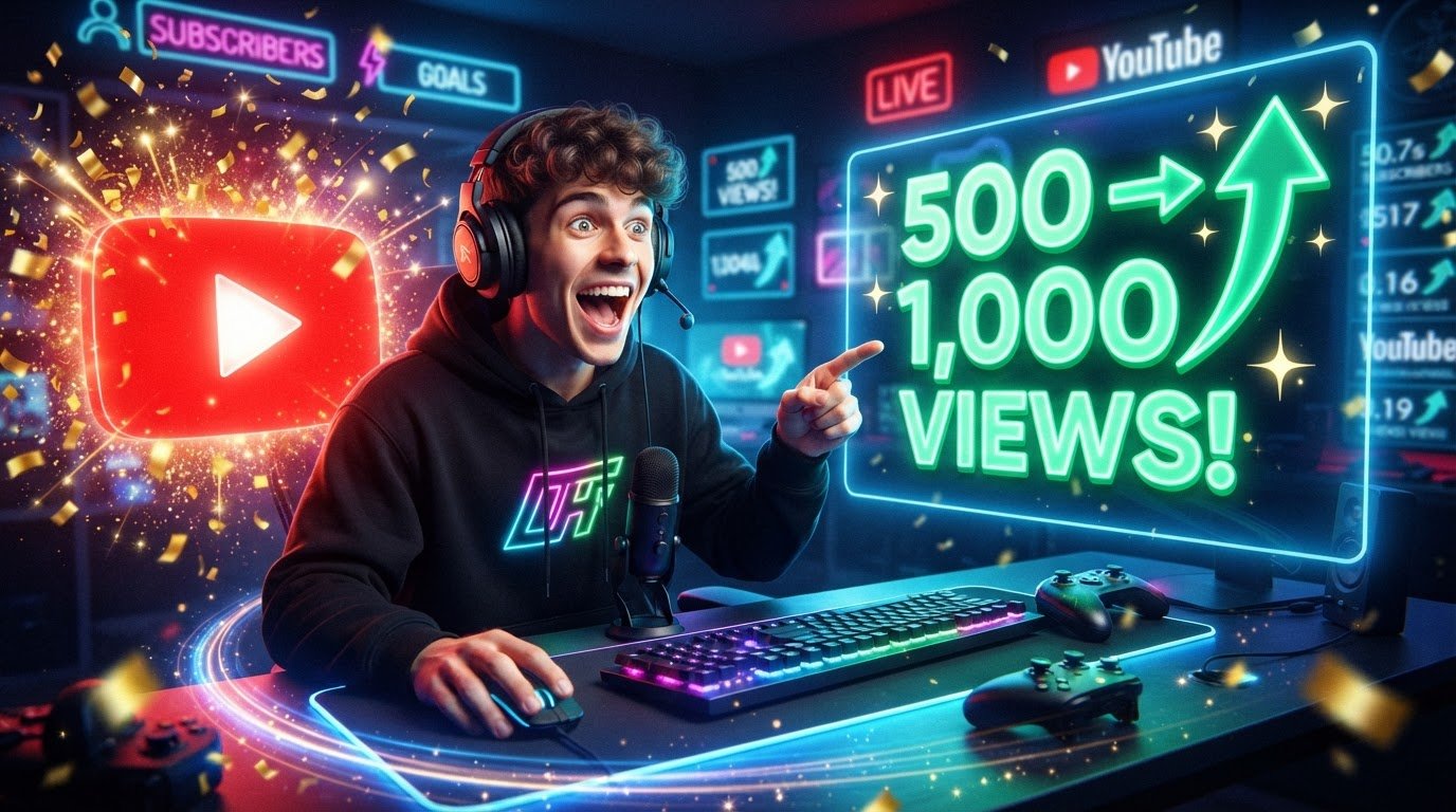 Buy 500 YouTube Views Online | 1000 YouTube Views