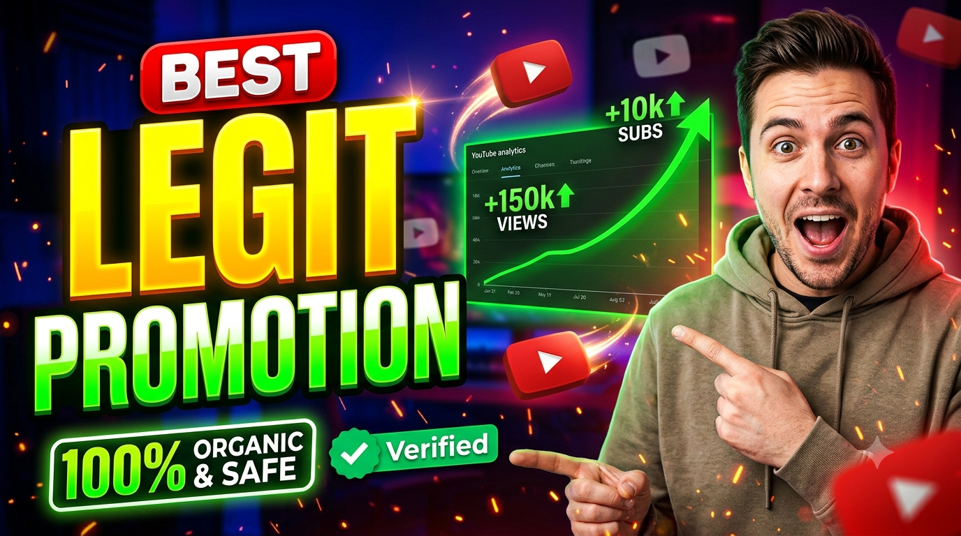 What is the best legit youtube promotion service, provider, in india, platform, worth it