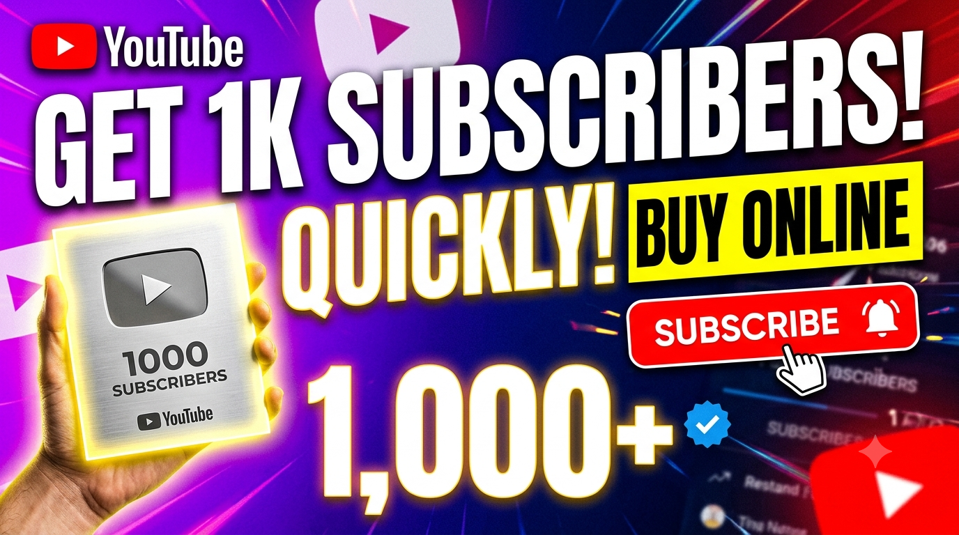 YouTube 1k Subscribers Buy Online