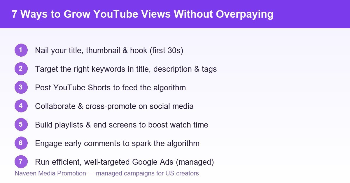 7 ways to grow YouTube views without overpaying for ads